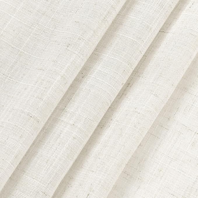 Cream Linen Curtains 90 inches Long - Image 7