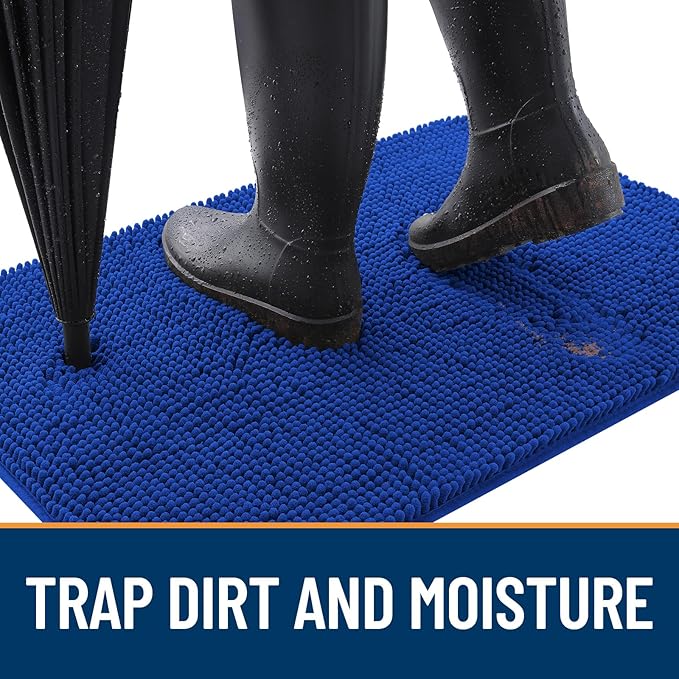 OLANLY Dog Door Mat for Muddy Paws 44x32, Absorbs Moisture and Dirt, Absorbent - Image 2