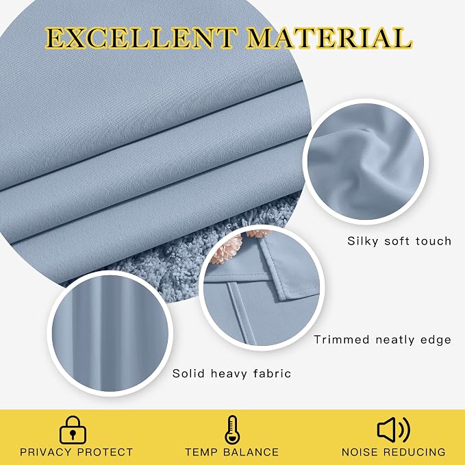 NICETOWN Room Darkening Curtain Panels - Image 3