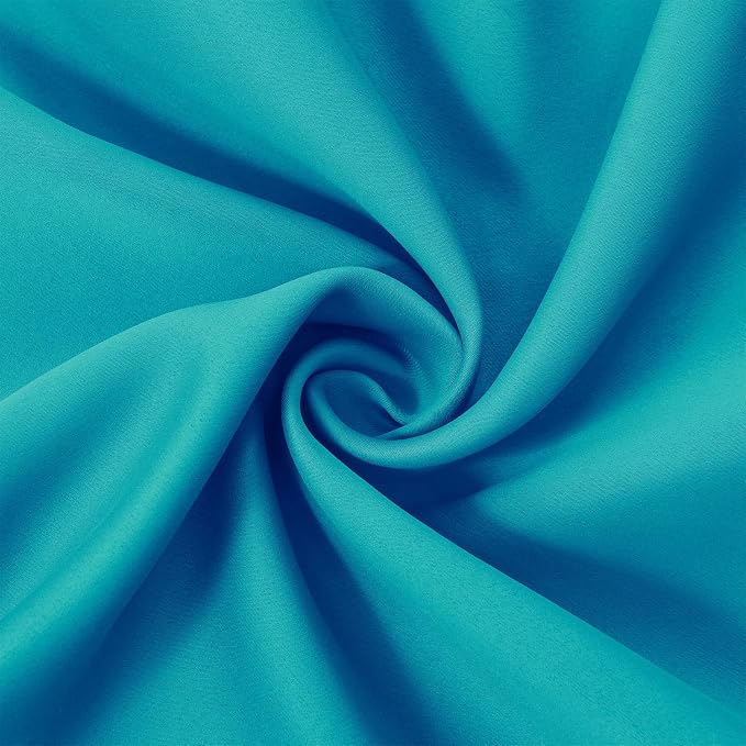 LEMOMO Teal Thermal Blackout Curtains/52 x 54 Inch/Set of 2 Panels Room - Image 5
