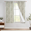 jinchan Linen Blend Floral Curtains by JINCHAN
