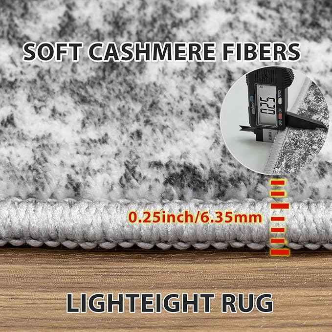 4x6 Area Rugs for Living Room Rug Washable: Abstract Rug for Dining Room - Image 6