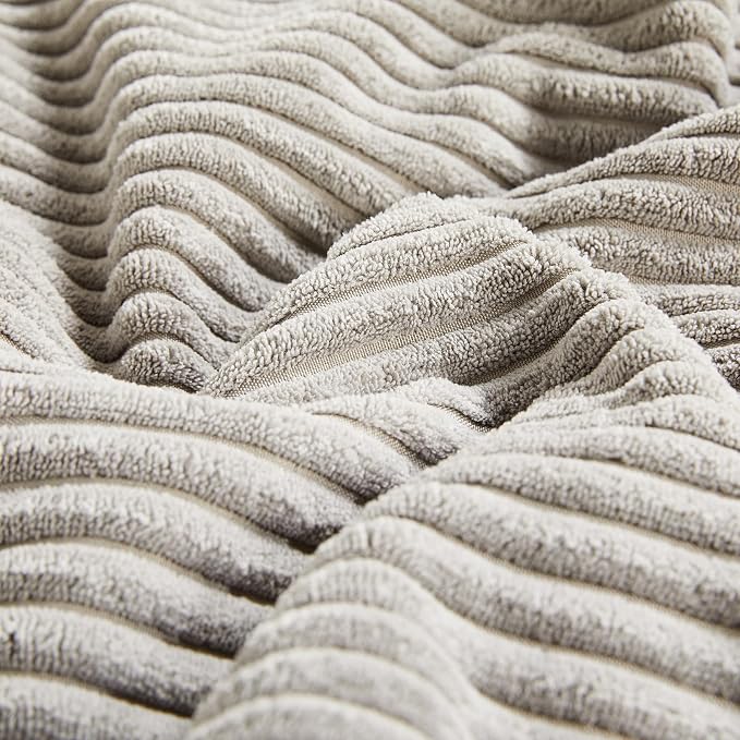 Fancy Homi 2 Packs Neutral Grey Samll Decorative Throw Pillow Covers 14x14 Inch - Image 5