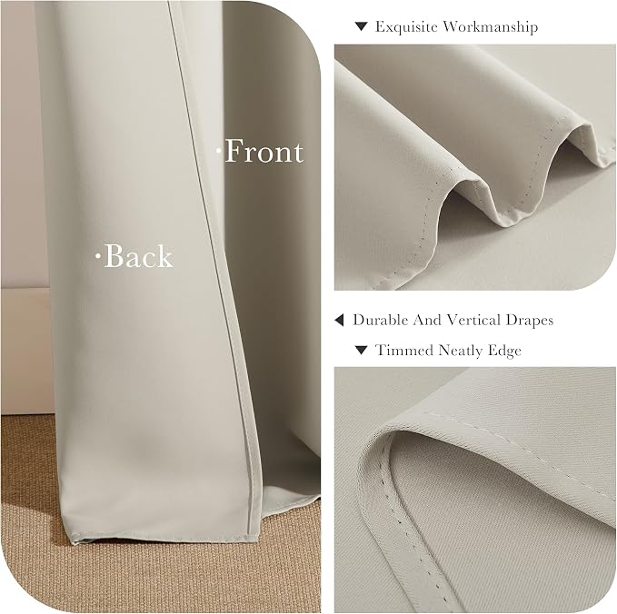 PONY DANCE Short Black Out Curtain Panels - Image 6