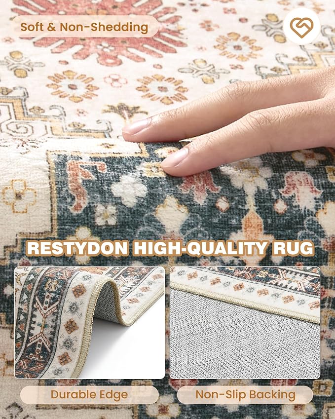 Kitchen Runner Rug Non Slip Washable 2.5x10, Soft Ultra-Thin Entryway Rug - Image 5