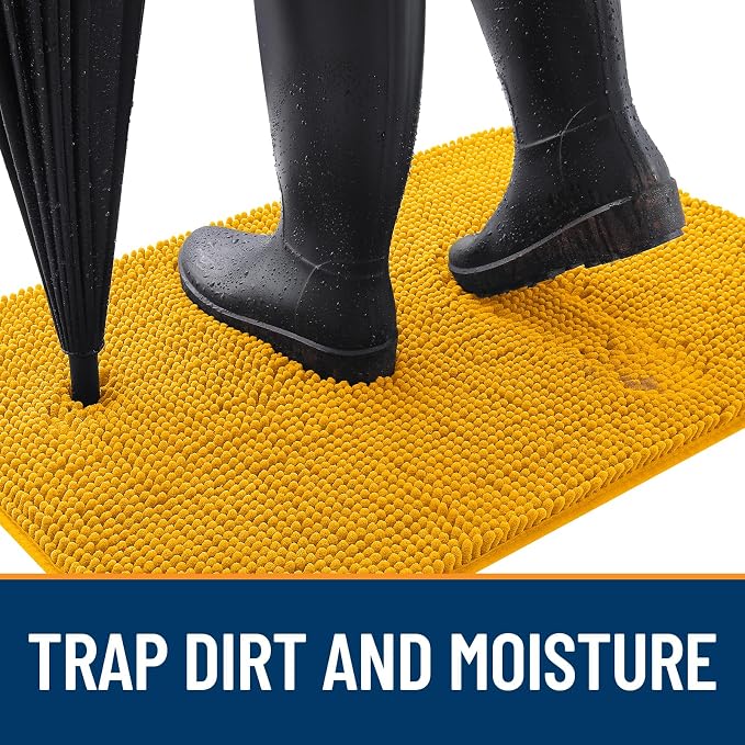 OLANLY Dog Door Mat for Muddy Paws 47x32, Absorbs Moisture and Dirt, Absorbent - Image 2