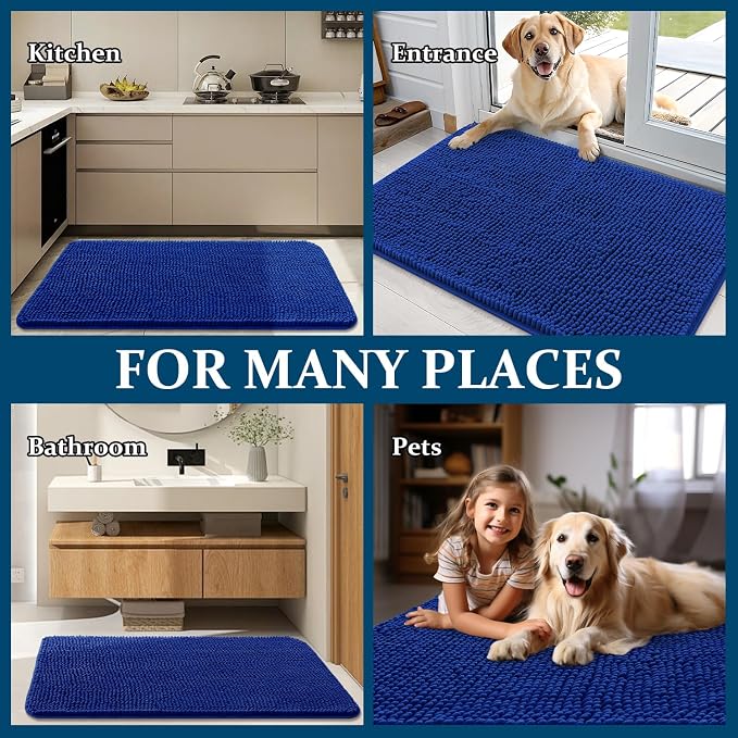 OLANLY Dog Door Mat for Muddy Paws 48x30, Absorbs Moisture and Dirt, Absorbent - Image 8