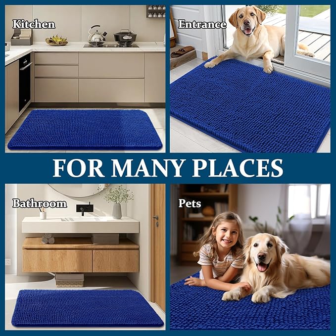 OLANLY Dog Door Mat for Muddy Paws 44x32, Absorbs Moisture and Dirt, Absorbent - Image 8