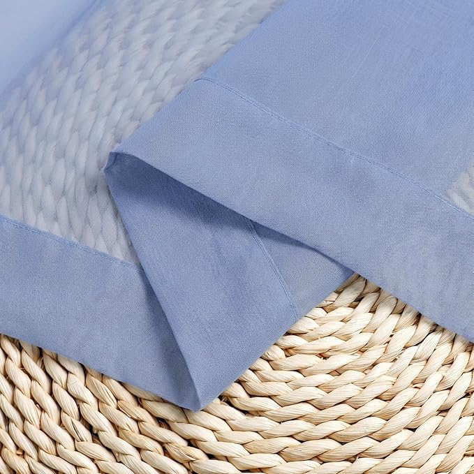 Chyhomenyc Sheer Tier Curtains 24 Inch Length - Image 9