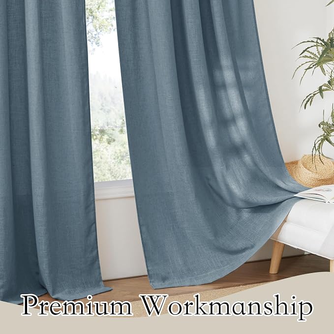 RYB HOME Linen Sheer Valacne - Image 6