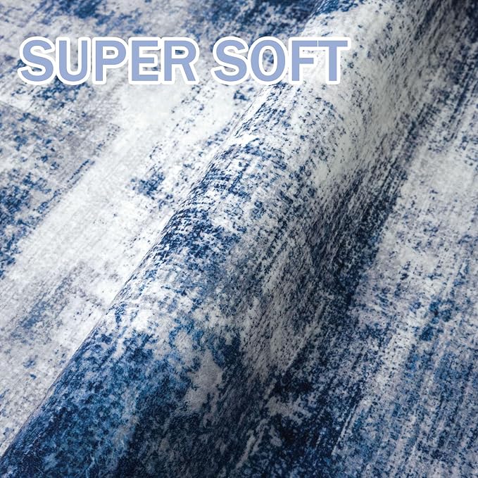 IOHOUZE Abstract Runner Rug 3x18 Ft Washable Runners - Image 6