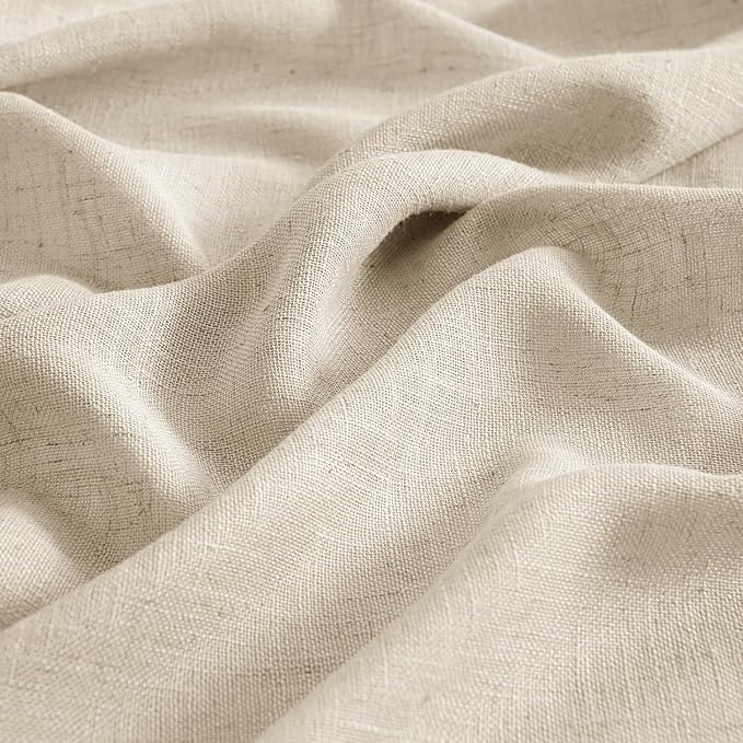 MIULEE Linen Curtains 84 Inch Length 2 Panels - Image 4