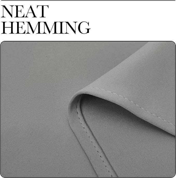 NICETOWN Silver Grey Room Darkening Curtain Panels 96" Long - Image 8