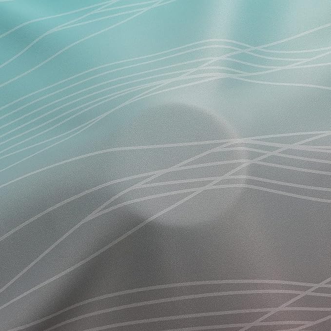 Estelar Textiler Brown and Teal Gradient Blackout Curtains - Image 8