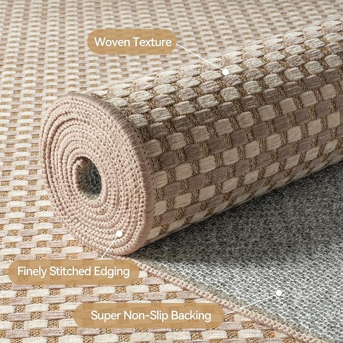 YDKGL Boho Washable Area Rugs 5x7 ft, Non Slip Area Rug - Image 5