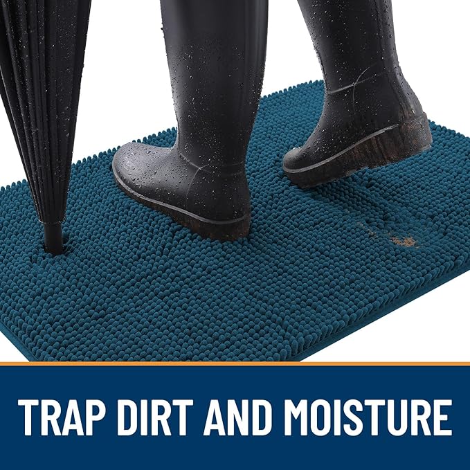 OLANLY Dog Door Mat for Muddy Paws 34x21, Absorbs Moisture and Dirt, Absorbent - Image 2