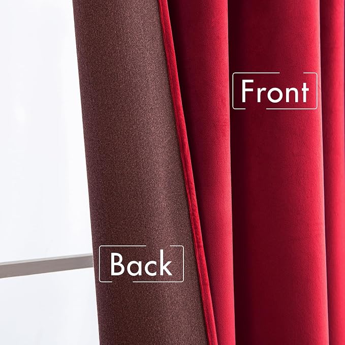 MIULEE Velvet Curtains 108 inches Long - Image 6