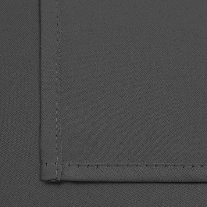 Yakamok Blackout Grey Curtains for Bedroom/Living Room Thermal Insulated - Image 5
