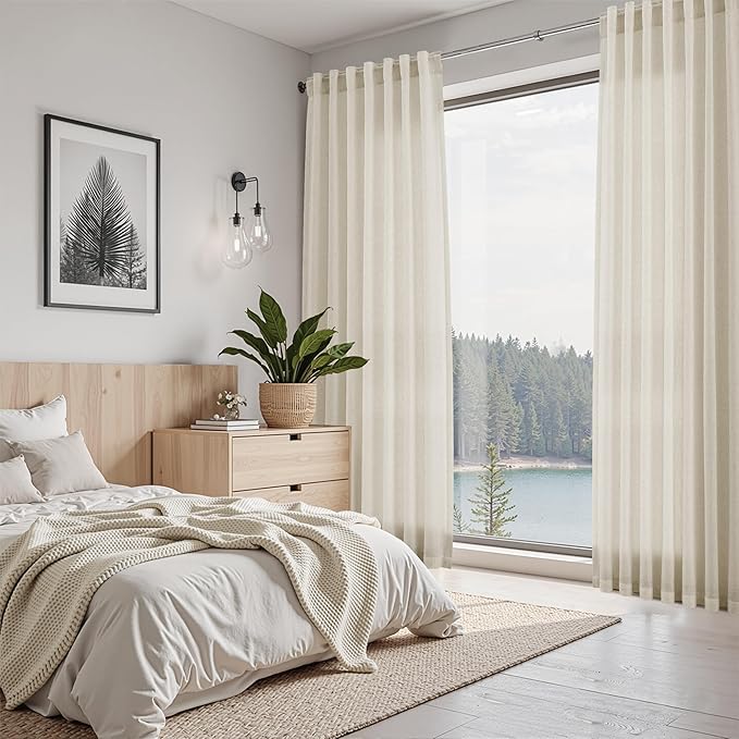 Nanspring Vanilla Curtains 90 Inches Long - Image 7
