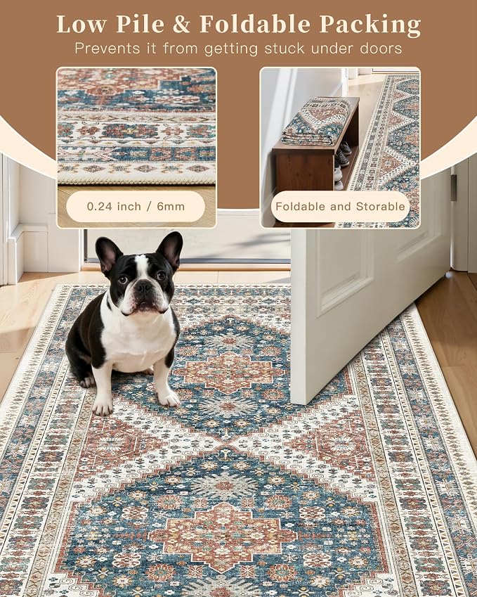 Madane Washable Runner Rug - Image 6