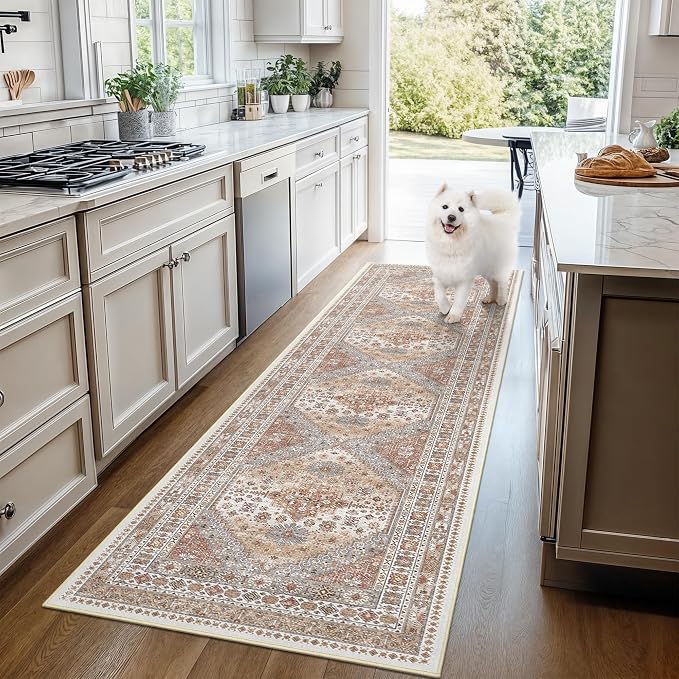 2x7 Runner Rug, Thin Entryway Non Slip Washable Rugs - Image 9