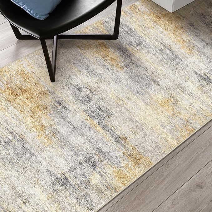 2'6''x16' Washable Kitchen Runner Rug: Modern Abstract Runners - Image 6