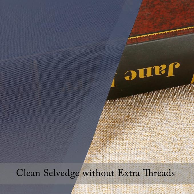 OWENIE Blue Sheer Curtains, Sheer Curtains 63 inch Length 2 Panels Set - Image 6