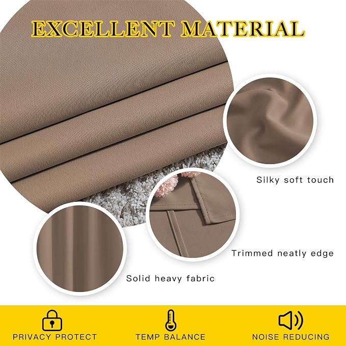 NICETOWN Blackout Draperies Curtains Panels - Image 5