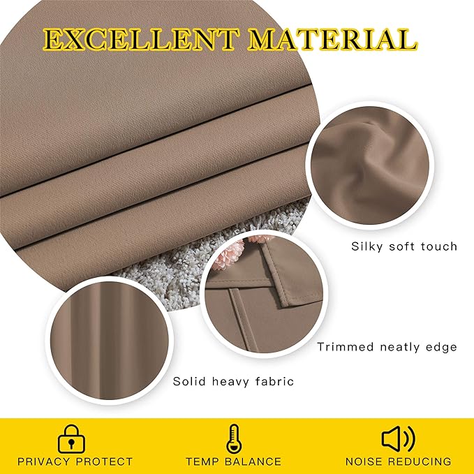 NICETOWN Kitchen Blackout Curtains and Drapes - Image 6
