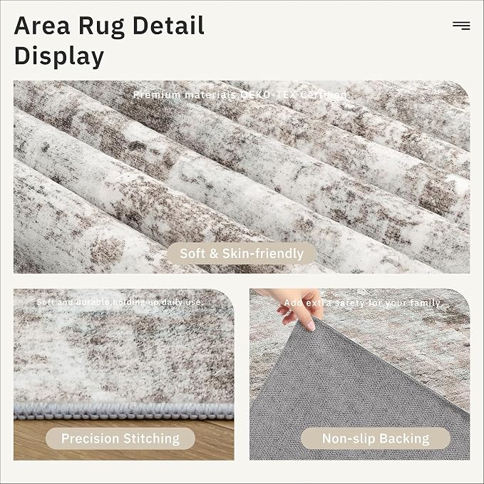 Runner Rug 2x6 Washable Non-Slip Kitchen Runner Rugs - Image 6