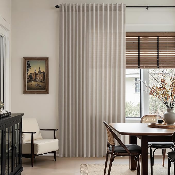 Nanspring Ecru Curtains 102 Inches Long - Image 6