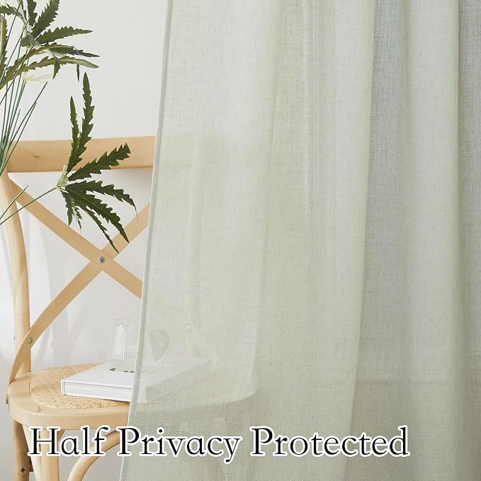 RYB HOME Semi Sheer Curtains - Image 4