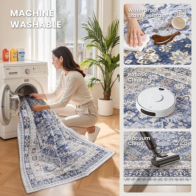 zesthome Washable Runner Rug 2.5x14 - Image 4
