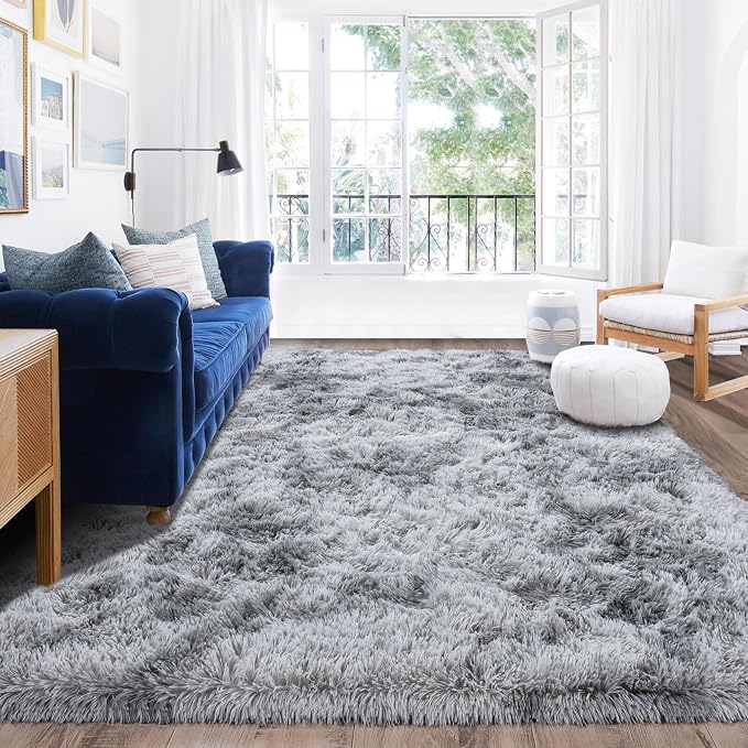 Rugs for Living Room 8x10, Soft Shaggy Modern Shag Area Rug for Bedroom - Image 2