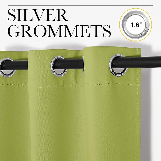 NICETOWN Window Treatment Thermal Insulated Solid Grommet Blackout - Image 3