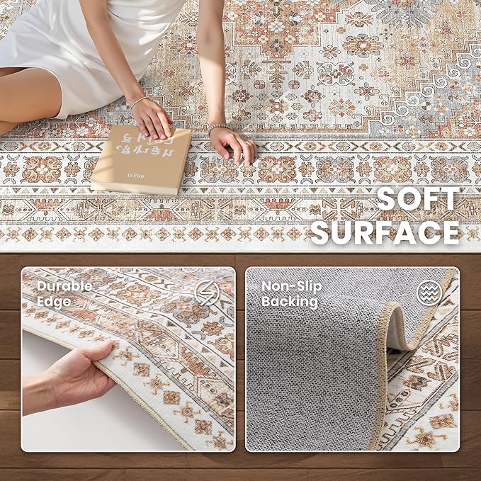 zesthome Washable Round Area Rugs - Image 5