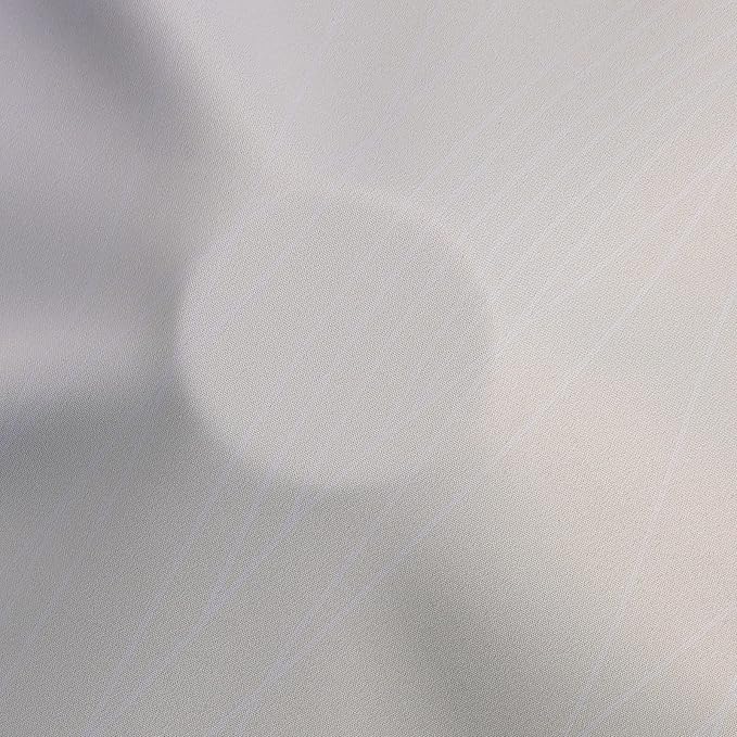 Estelar Textiler Beige and Grayish White Blackout Curtains & Drapes - Image 8