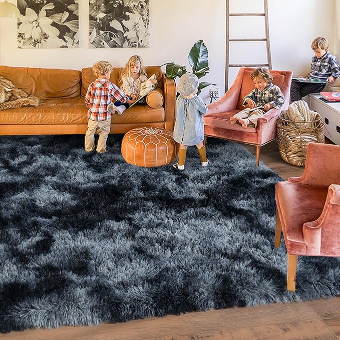 Rugs for Living Room 6x9, Soft Shaggy Modern Shag Area Rug for Bedroom - Image 6