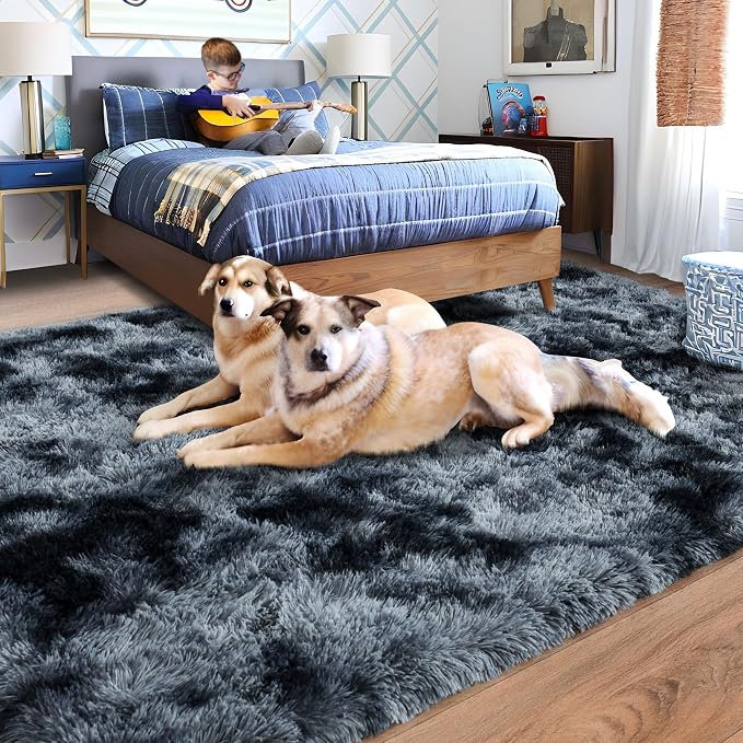 Rugs for Living Room 6x9, Soft Shaggy Modern Shag Area Rug for Bedroom - Image 3