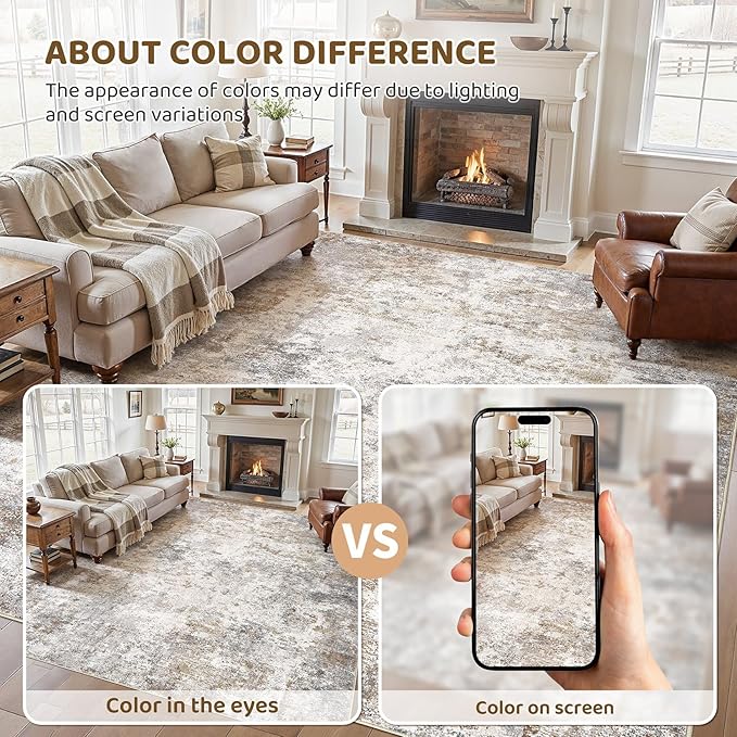 UERMEI 12x15 Area Rug Living Room Rugs - Image 4