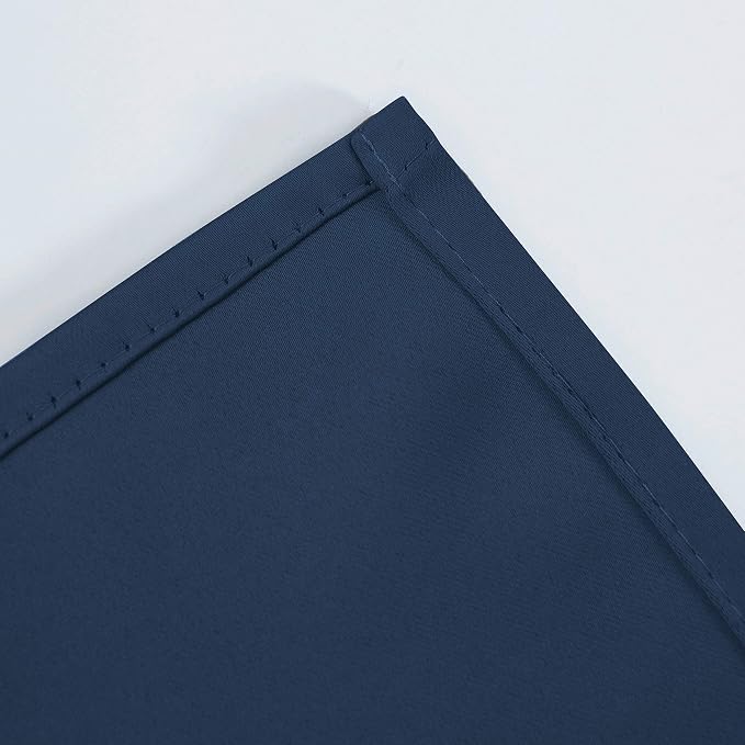 LEMOMO Blackout Curtains 52 x 63 inch/Navy Blue Curtains Set of 2 - Image 8