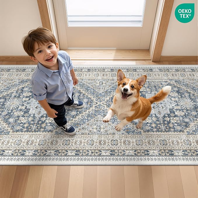 Runner Rug 2x10, Ultra-Thin Kitchen Rugs Non Slip Washable Rugs - Image 9
