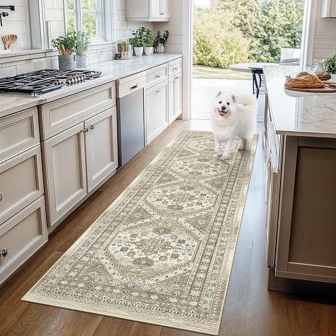 Runner Rug 2x8 Runners for Hallways Non Slip Washable, Vintage Hallway Runner - Image 9