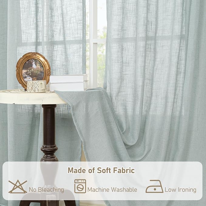 LAMIT Extra Wide Linen Curtains - Image 8