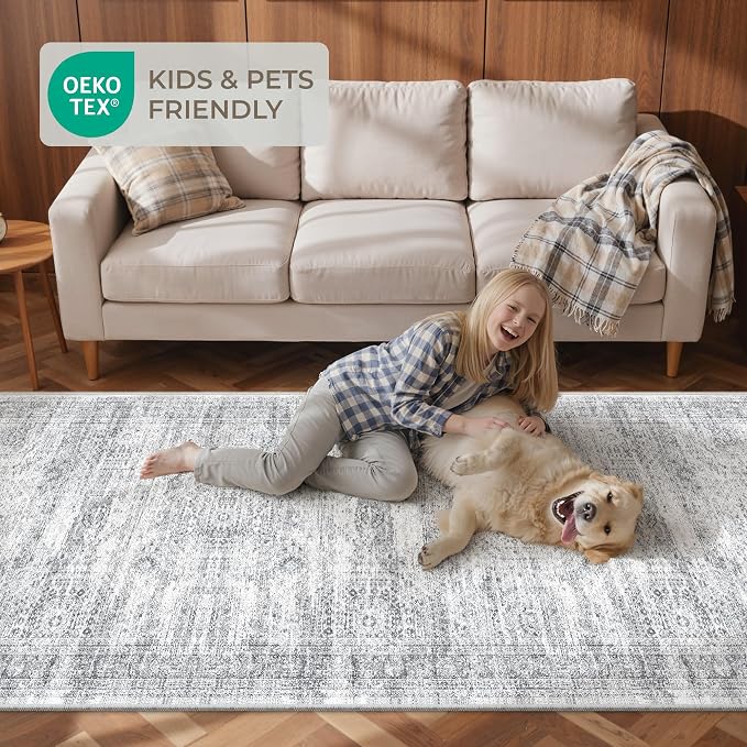 4x10 Runner Rug, Washable Hallway Runner Rug - Image 9