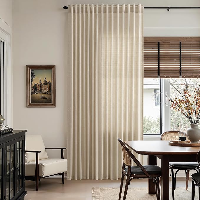 Taupe Burlywood Linen 112 Inch Curtains - Image 6