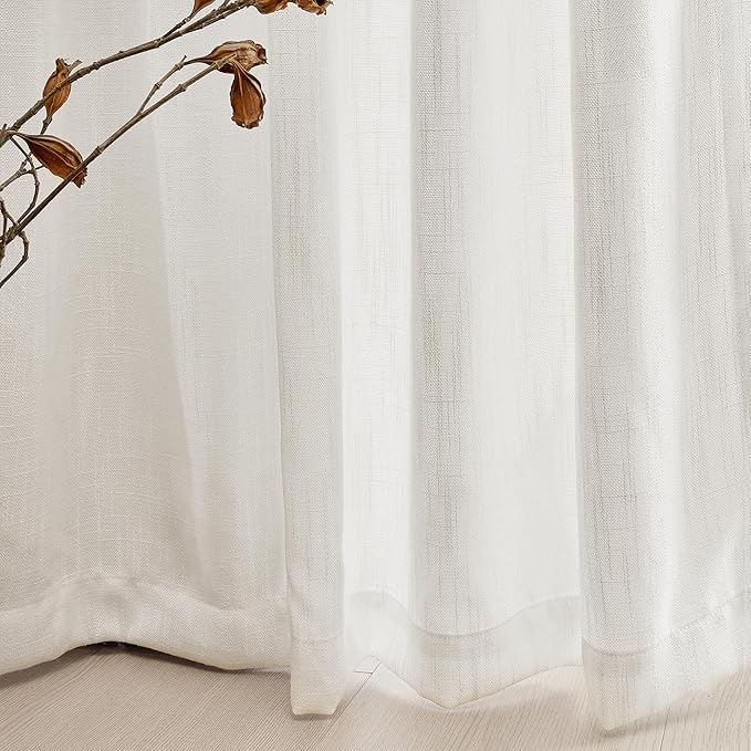 MYSKY HOME Extra Long Curtains for Living Room, Soft Cotton and polyester - Image 5