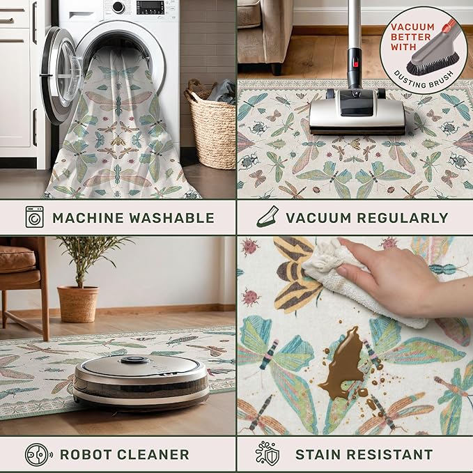 Hazo Haus Sage Green Rugs for Bedroom Under Bed - Image 4