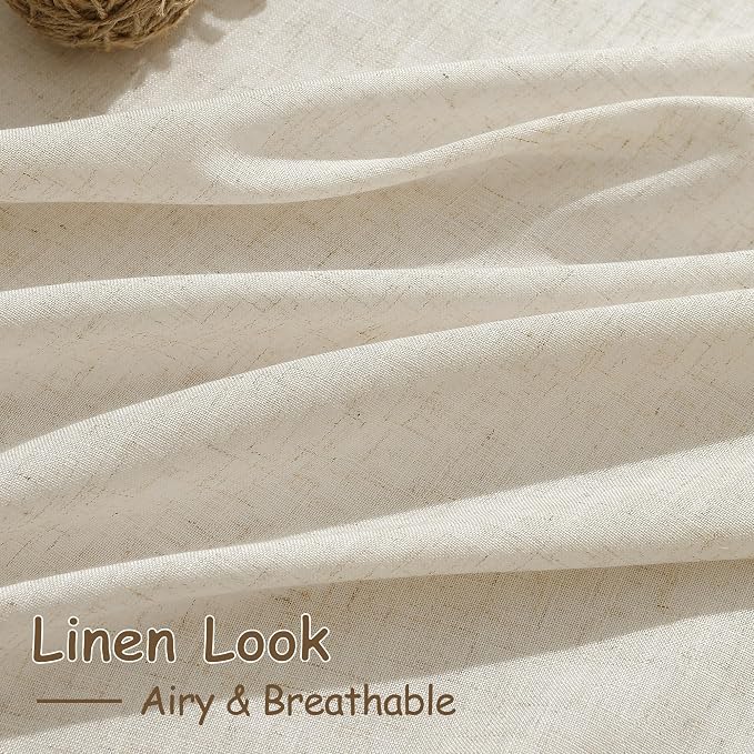 Birch Beige Linen 112 Inch Curtains - Image 4