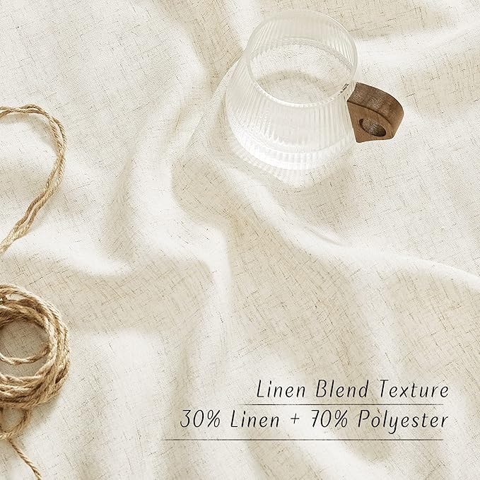 NICETOWN Linen 36 inch Curtains - Image 4